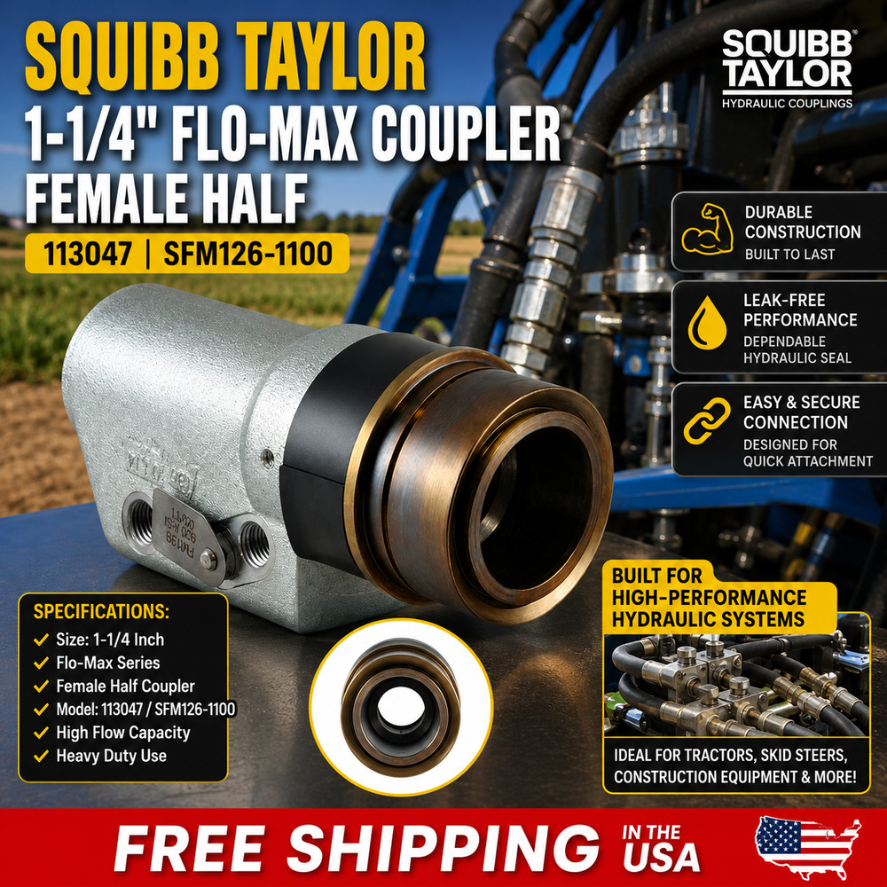 Squibb Taylor 1-1/4" Flo-Max Coupler, Female Half 113047 | SFM126-1100